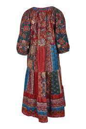 Product shot of the Middleton Beach Corduroy Dress in colour Jumble, from the back