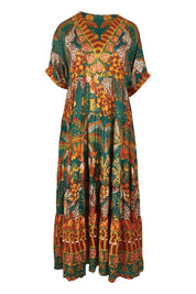 Product shot of the Wentworth Falls Maxi Dress in colour Leopard, from the front