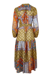 Product shot of the Florance Falls Maxi Dress in colour Paisley, from the back