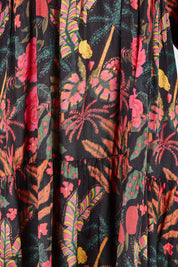 Product shot of the Florance Falls Dress in colour Wilderness, detail