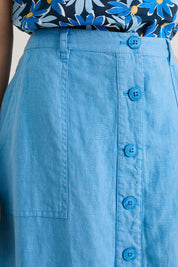 Preloved Rosewell Farm Skirt - Seablue