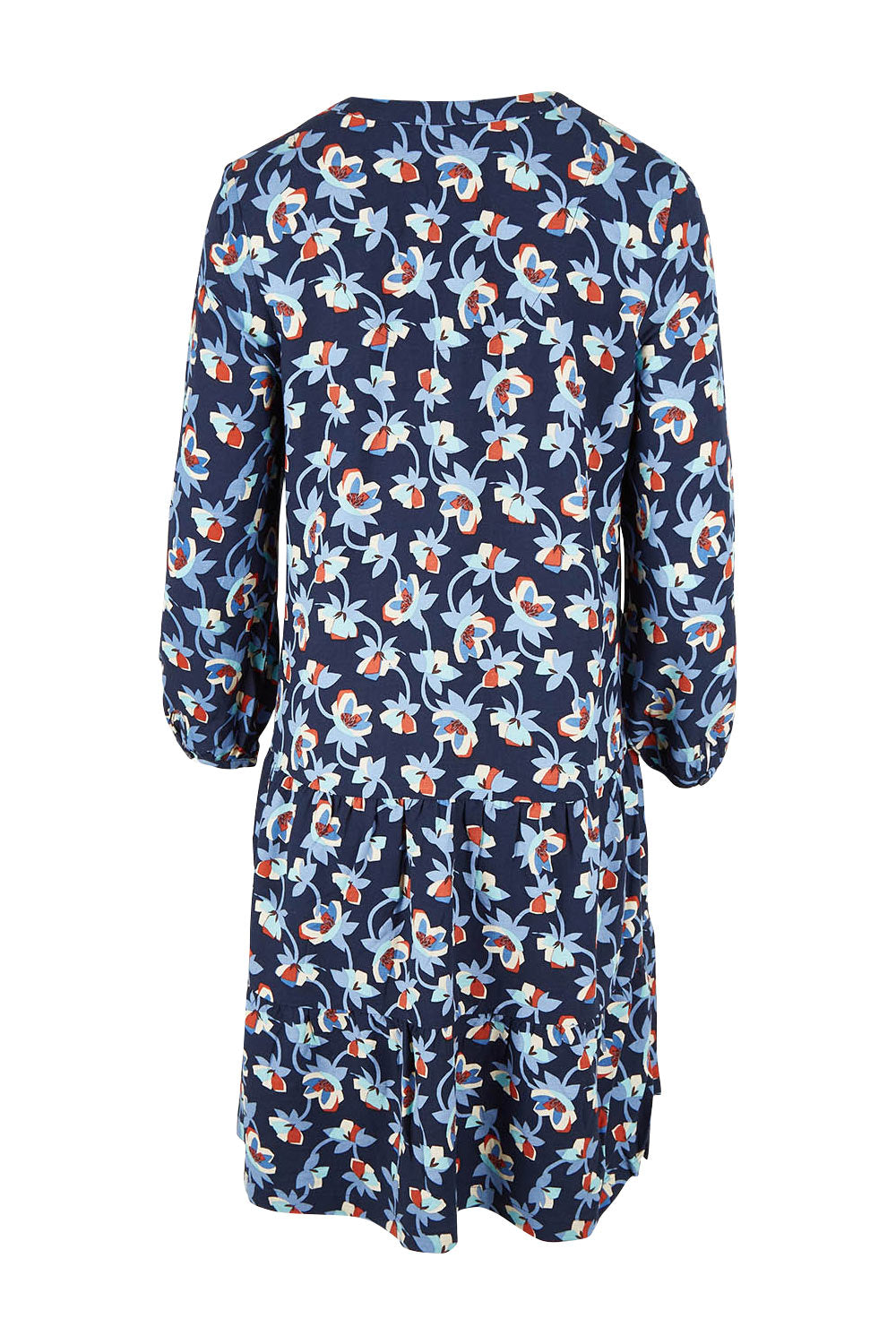 Product shot of the Proctor Dress in colour Hellcoll (Blue), from the back