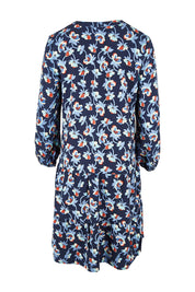 Product shot of the Proctor Dress in colour Hellcoll (Blue), from the back