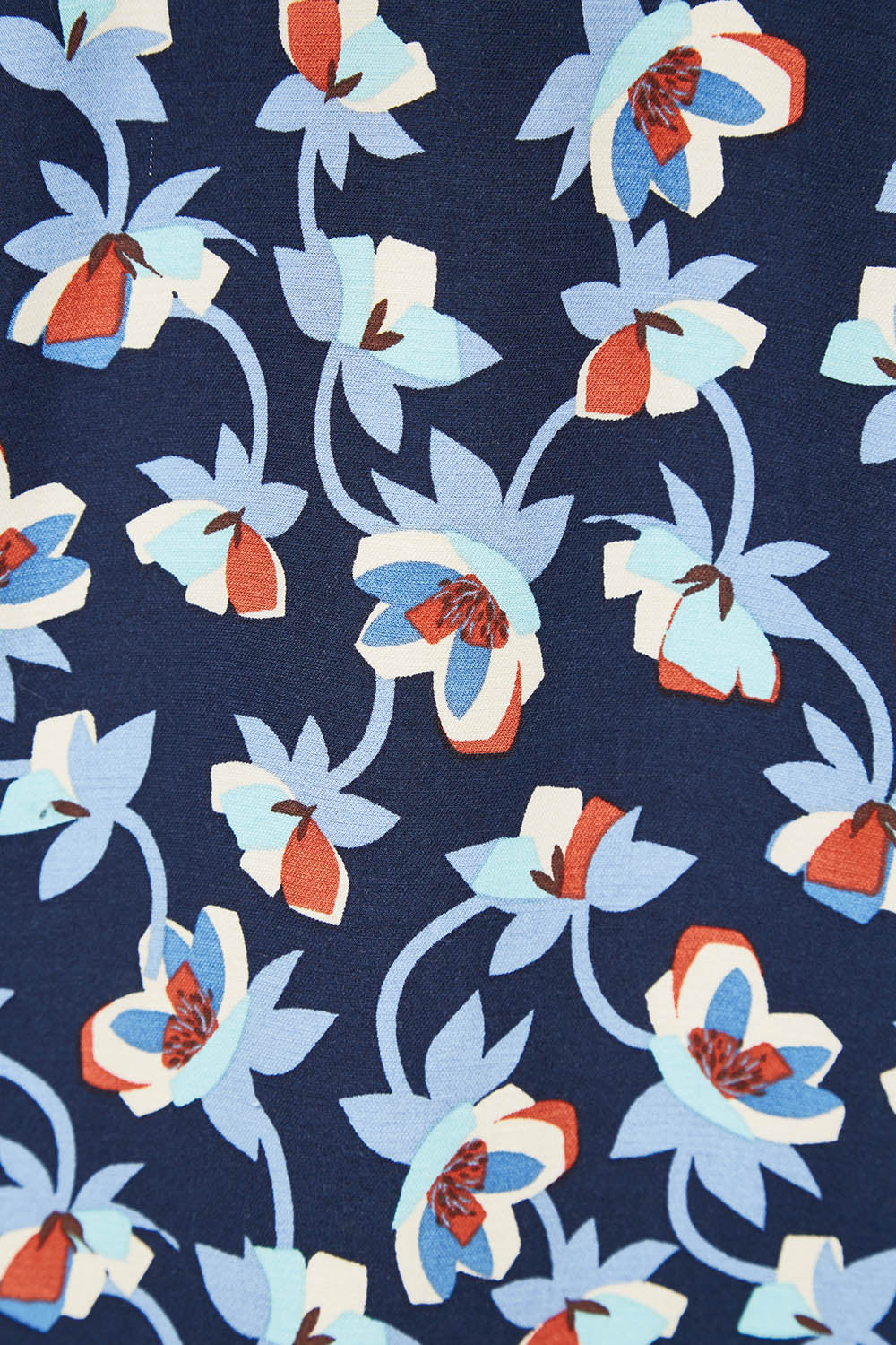 Product shot of the Proctor Dress in colour Hellcoll (Blue), detail