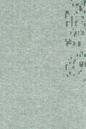 Product shot of the Caradon Jumper in colour Moth (Green), detail