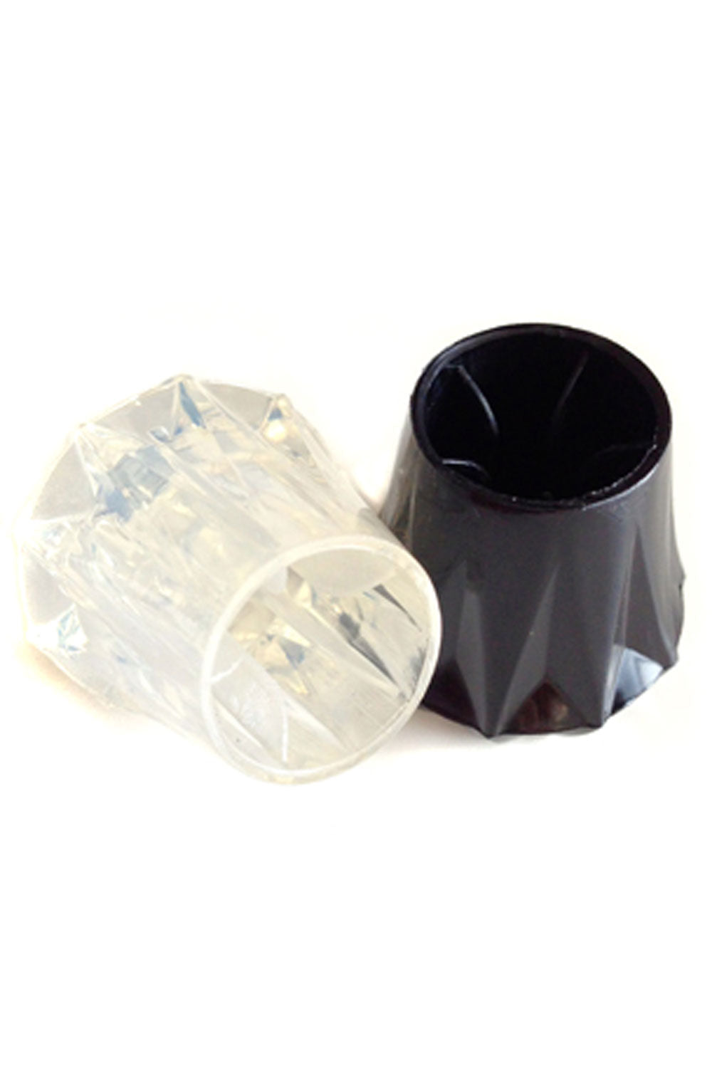 Product shot of the Stiletto Stoppers in colour Black (Black), detail