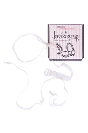 Product shot of the Invisistraps in colour Clear, detail