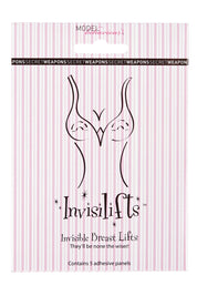 Product shot of the Invislifts in colour Clear, from the front