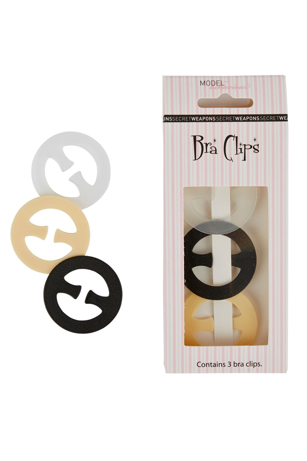 Product shot of the Bra Clips in colour Multi, detail