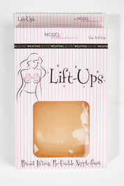 A model wearing size OneSize of the Lift Ups in colour Natural, from the front, showing the whole outfit