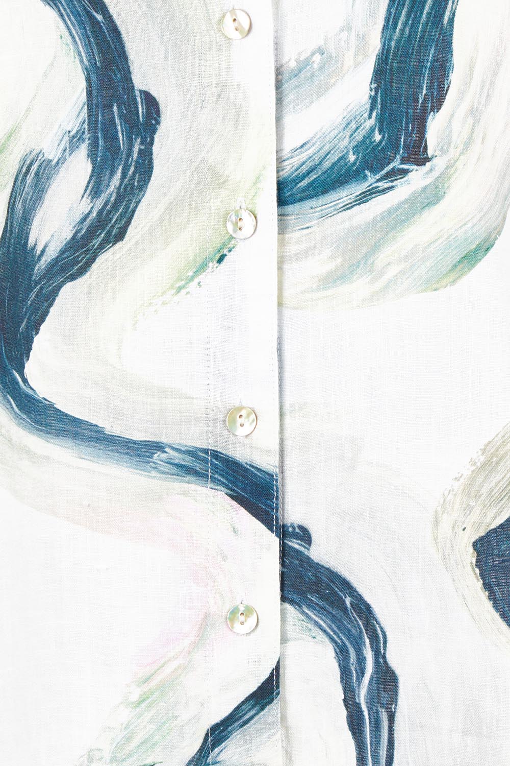 Product shot of the Riverstone Shirtmaker Dress – Riverstone in colour Riverstone, showing detail