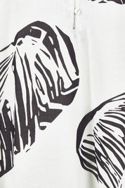 Product shot of the Shell Button Front Dress – Shell in colour Shell, showing detail
