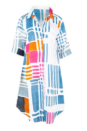 Product shot of the Gallery Shirtmaker Dress – Gallery in colour Gallery, from the front