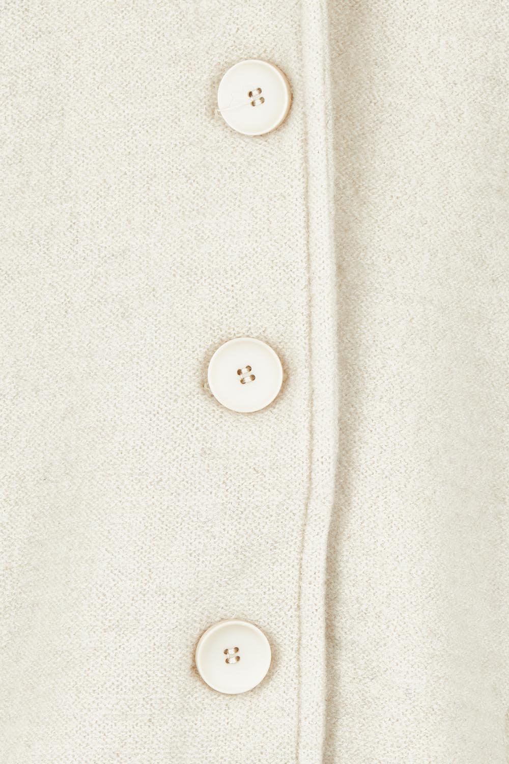 Boiled Wool Blazer – Cream