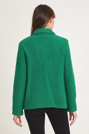 Boiled Wool Blazer – Green