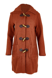Duffle Boiled Wool Coat – Copper