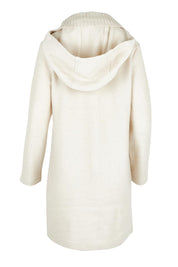 Duffle Boiled Wool Coat – Cream