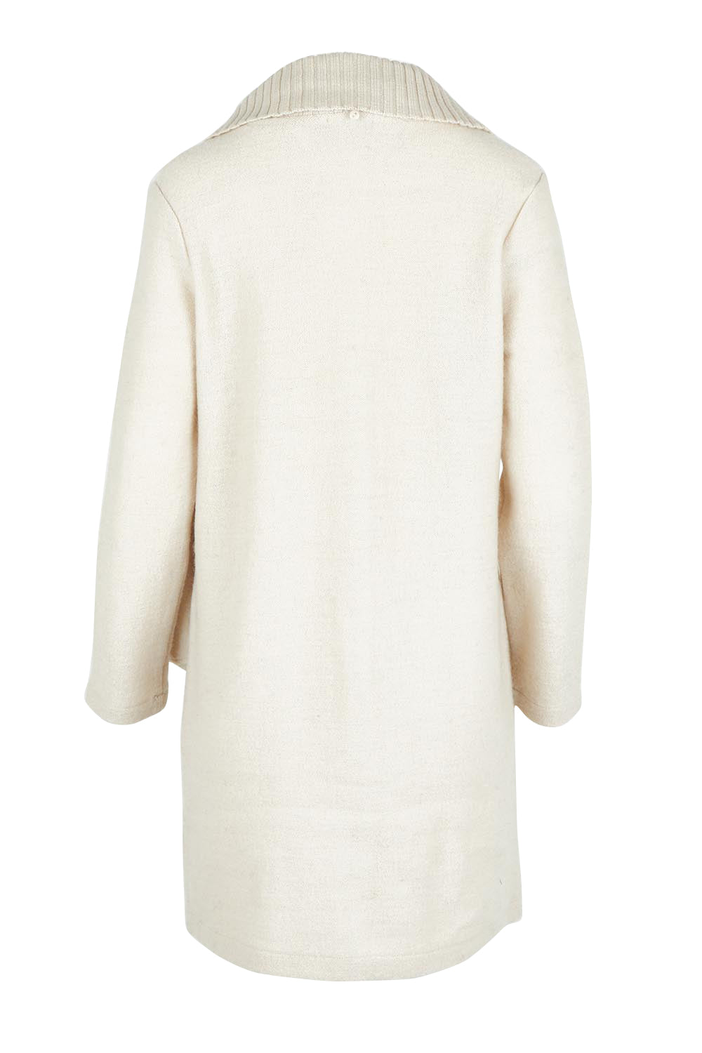 Duffle Boiled Wool Coat – Cream
