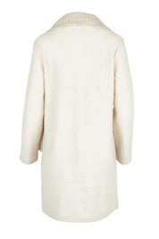 Duffle Boiled Wool Coat – Cream