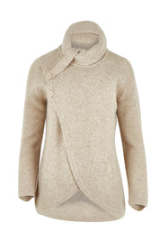 Moss Stitch Cowl Wool Sweater – Oatmarle