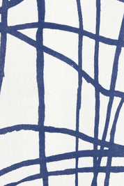 Product shot of the Tokyo Soft V Neck Linen Dress in colour Tokyo, detail