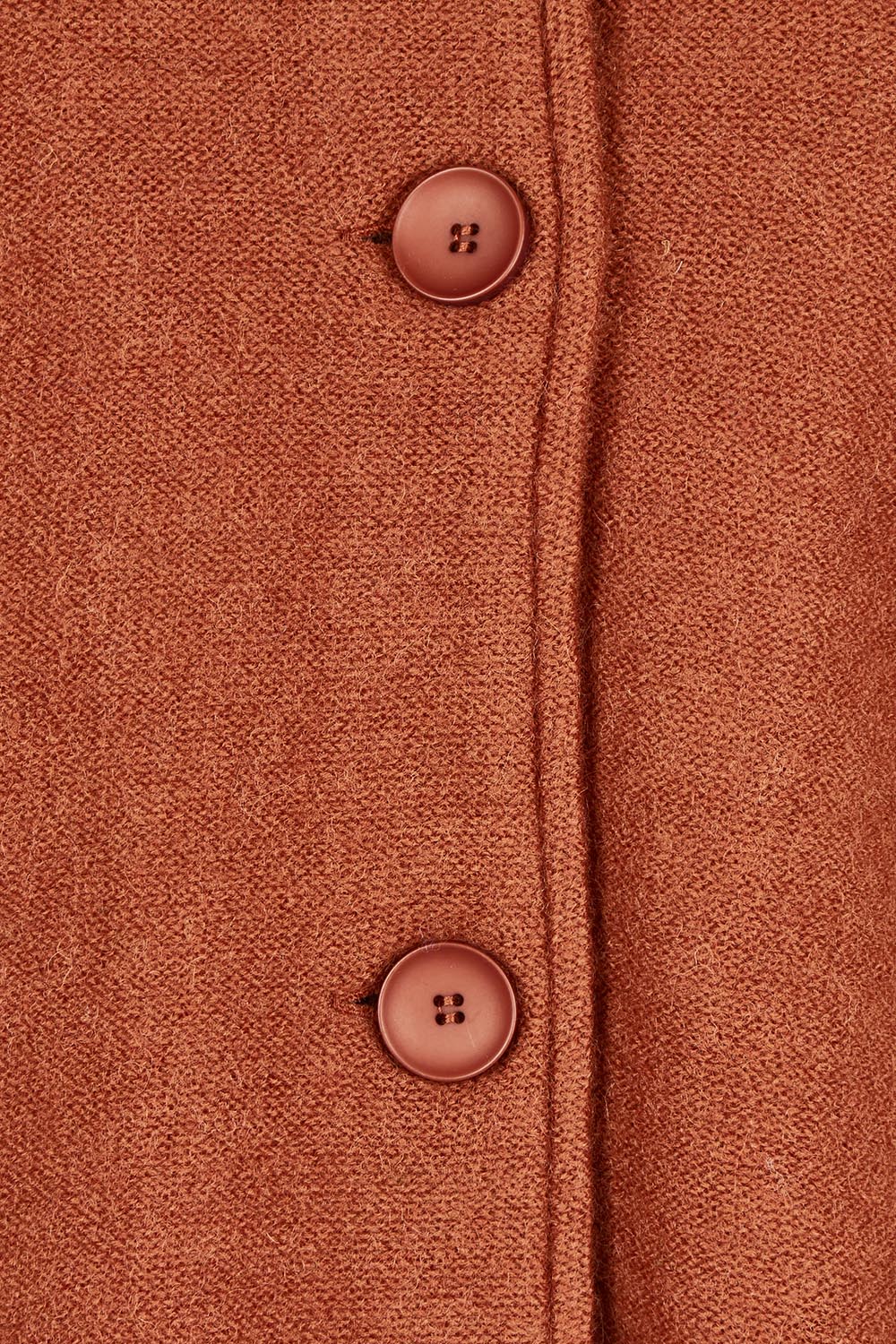 Audrey Collared Boiled Wool Jacket – Copper