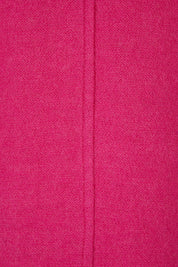 Product shot of the 1 Button Collared Coat in colour Pink (Pink), detail