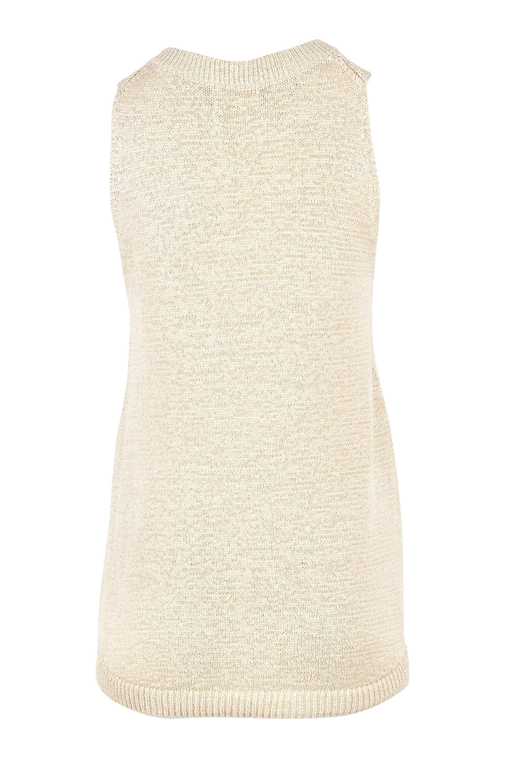 Product shot of the Issa Tank in colour Natural, from the back