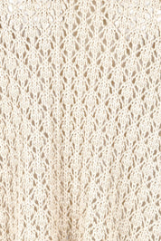 Product shot of the Kasbah Top in colour Natural, detail