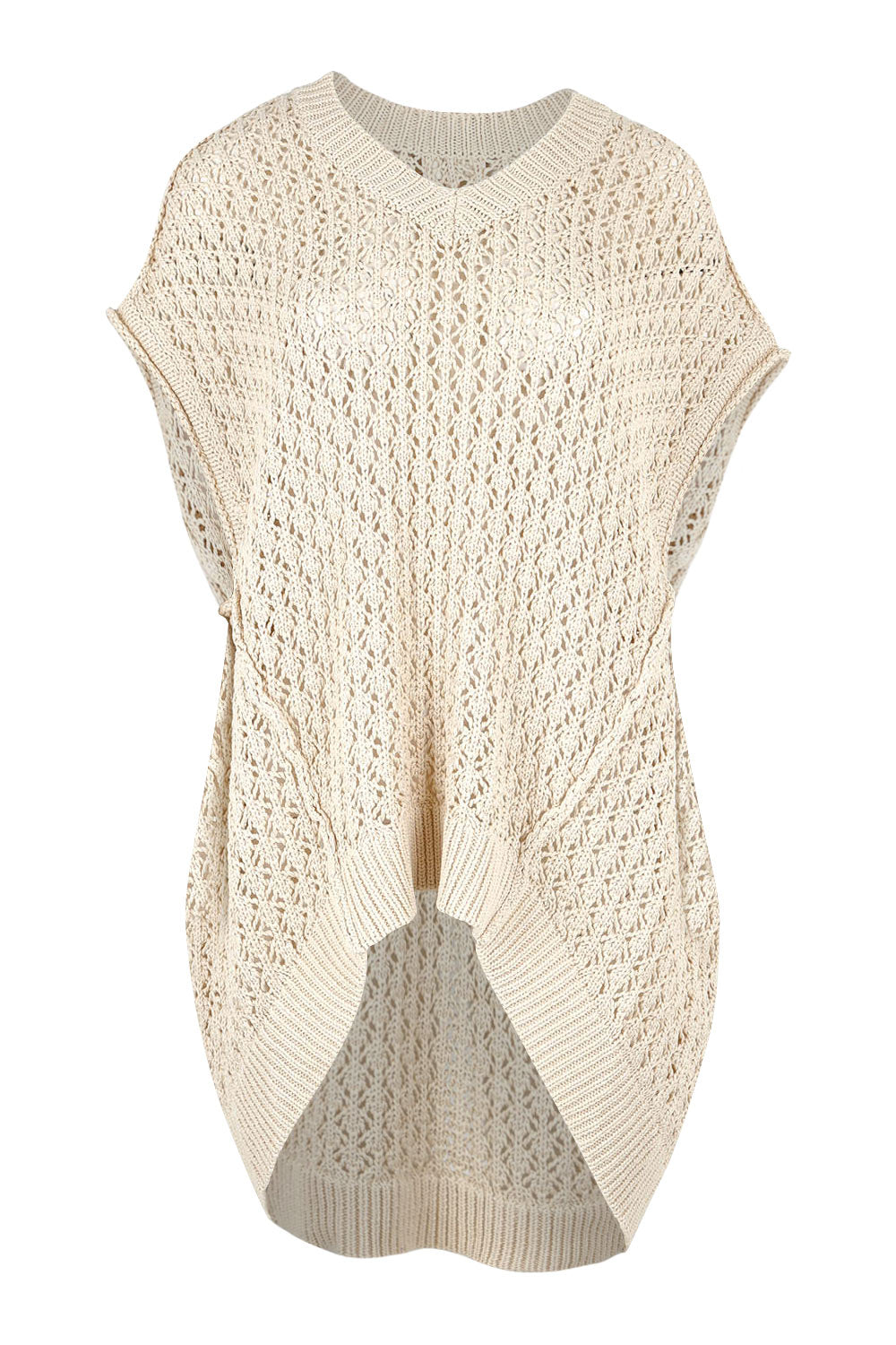 Product shot of the Kasbah Top in colour Natural, from the front