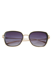 Product shot of the Pier Sunglasses in colour Gold (Metallics), from the front
