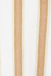 Product shot of the Giorgio Coat Dress in colour Fezstripe (White), detail