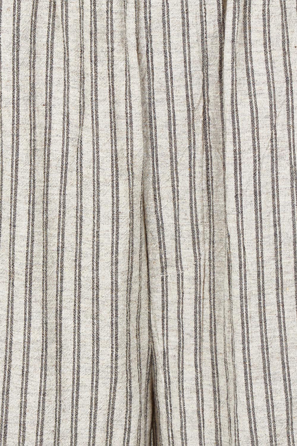 Product shot of the Positano Cotton Linen Pant in colour Pisastripe, detail