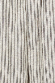 Product shot of the Positano Cotton Linen Pant in colour Pisastripe, detail