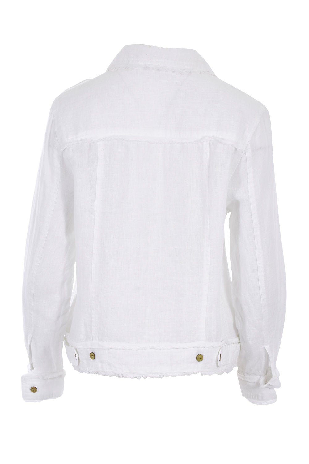 Product shot of the Monza Jacket in colour White (White), from the back