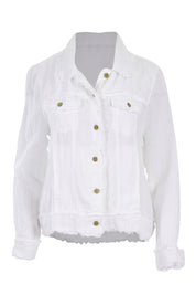 Product shot of the Monza Jacket in colour White (White), from the front
