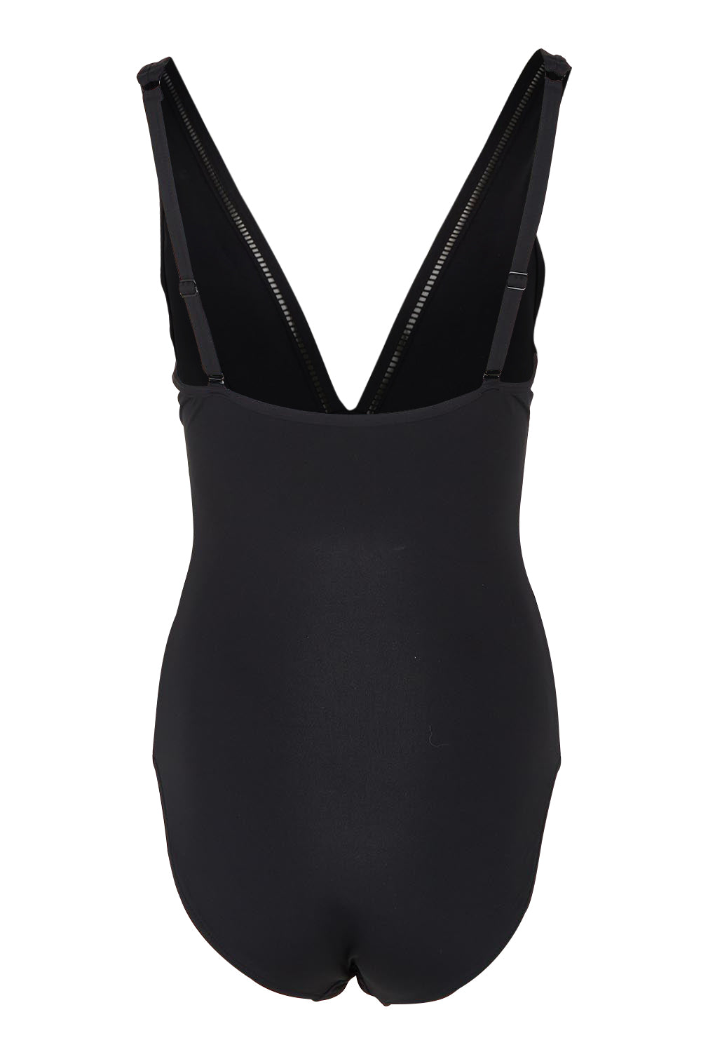 Product shot of the Spliced One Piece in colour Black (Black), from the back