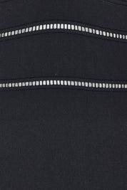Product shot of the Spliced One Piece in colour Black (Black), detail