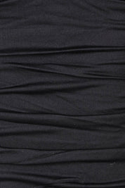 Product shot of the Twist Front Multifit Boy Leg One Piece in colour Black (Black), detail