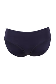 Product shot of the Mid Bikini Pant in colour Nightsky (Blue), from the front