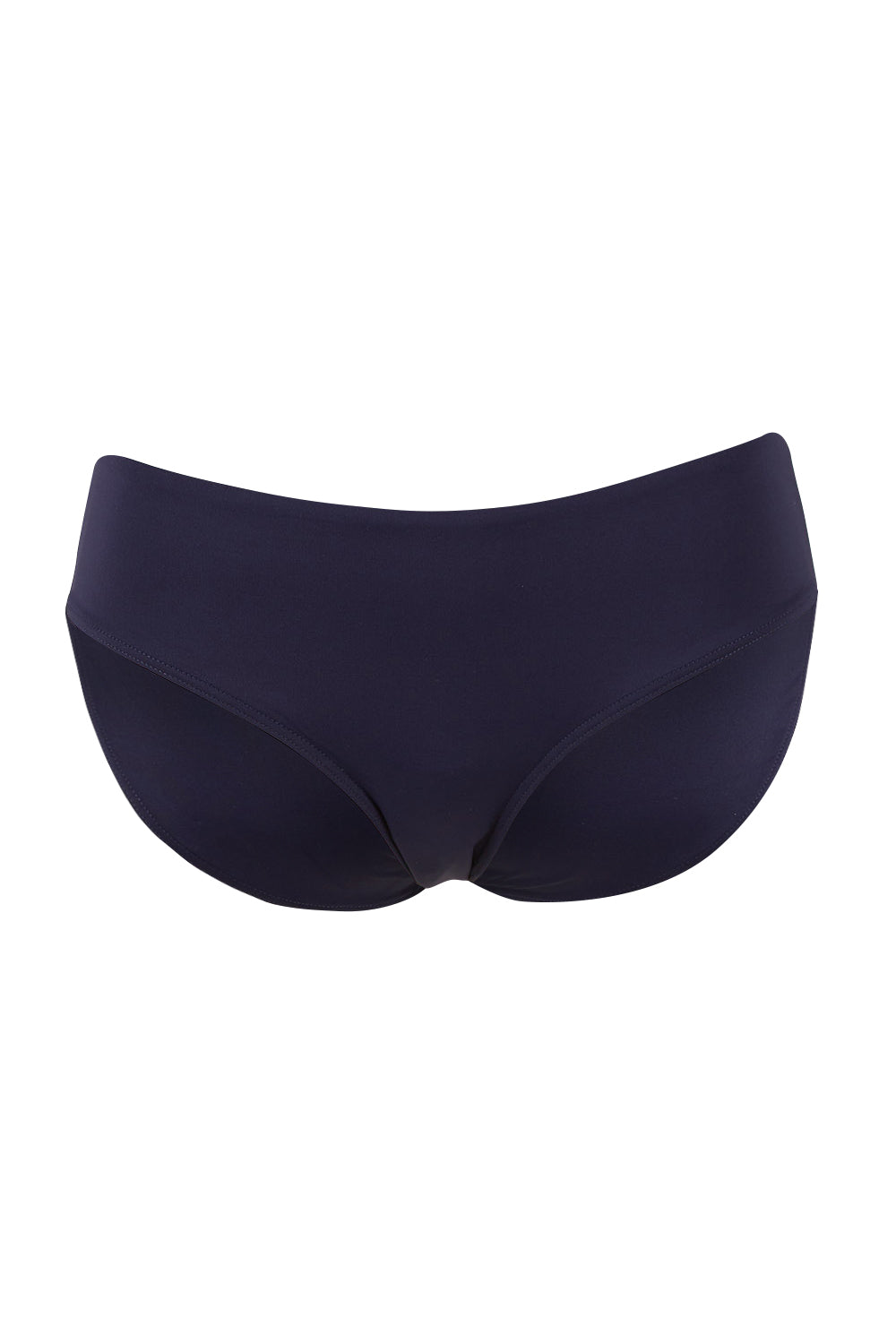 Product shot of the Mid Bikini Pant in colour Nightsky (Blue), from the front