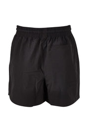 Product shot of the Mid Length Boardshort in colour Black (Black), from the back