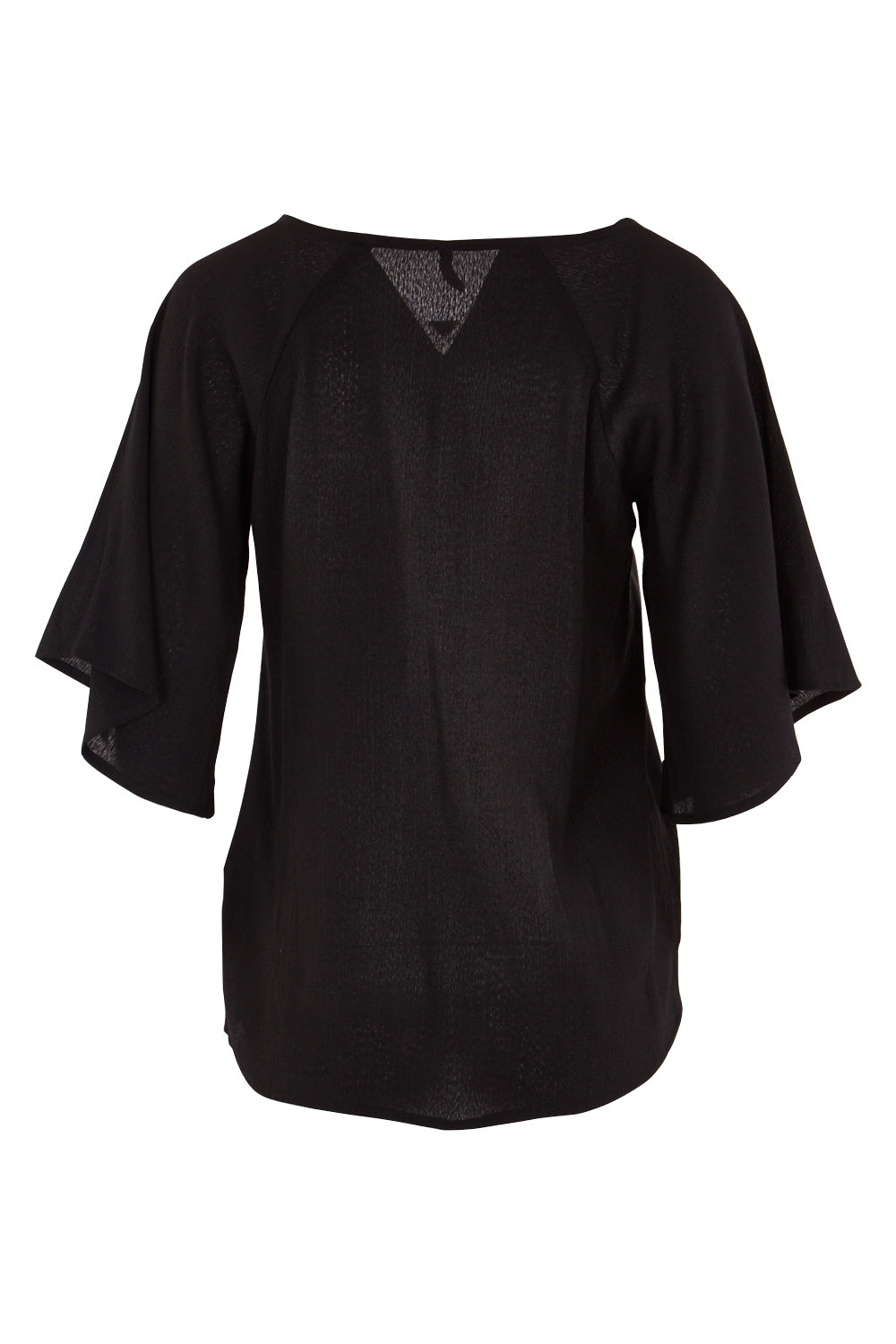 Product shot of the Farreras Blouse in colour Black (Black), from the back