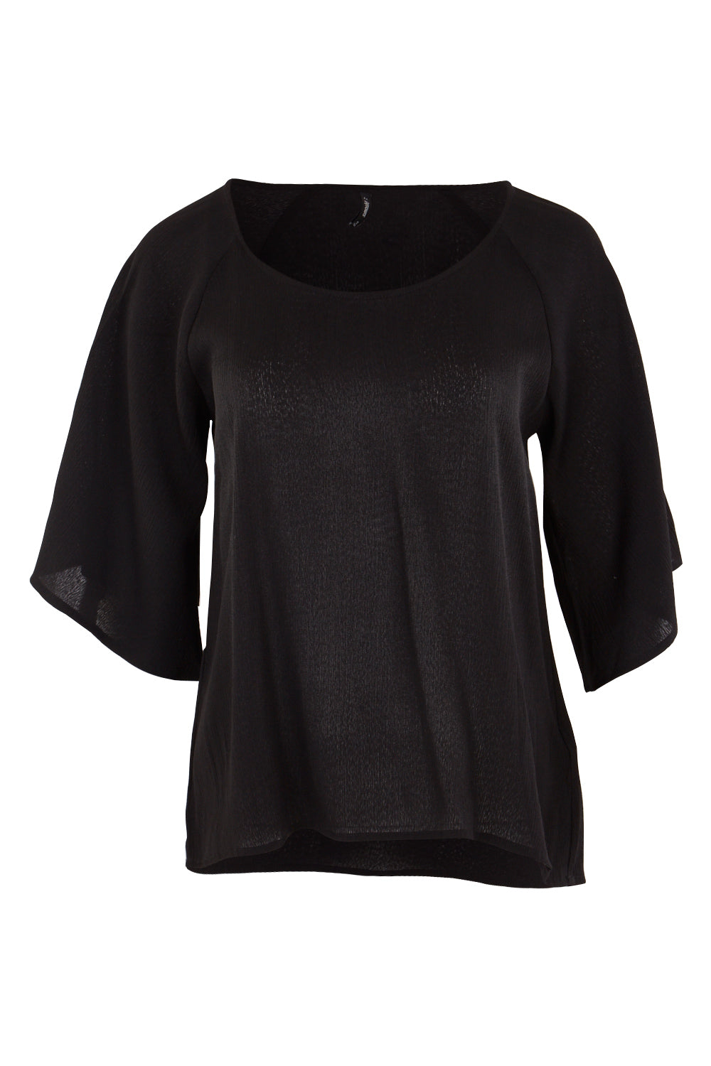Product shot of the Farreras Blouse in colour Black (Black), from the front