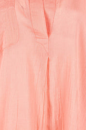 Product shot of the Resort Painters Shirt in colour Coral (Pink), detail