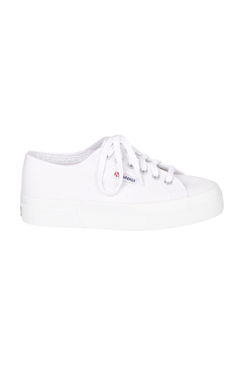 Product shot of the 2740 Platform Sneaker in colour White (White), from the front