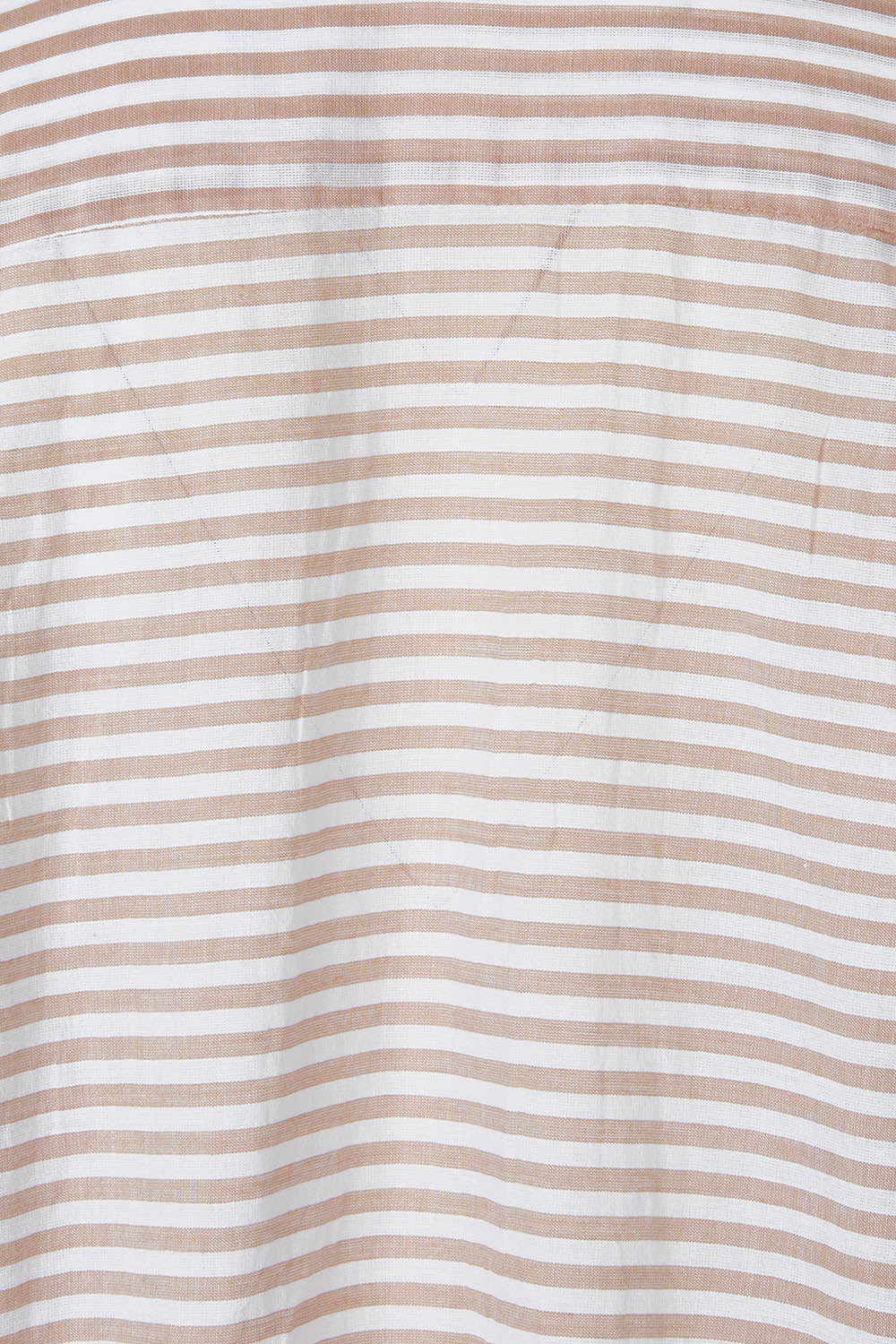 Product shot of the Summer Stripe Painters Shirt in colour Bone, detail