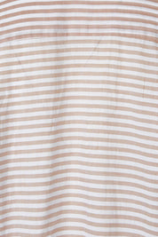 Product shot of the Summer Stripe Painters Shirt in colour Bone, detail