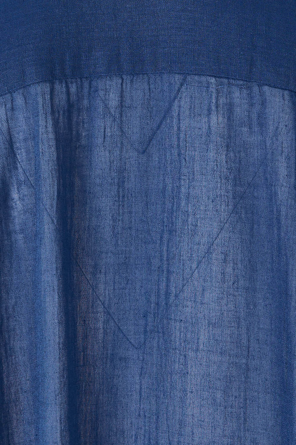 Product shot of the Resort Painters Shirt in colour Denim (Blue), detail