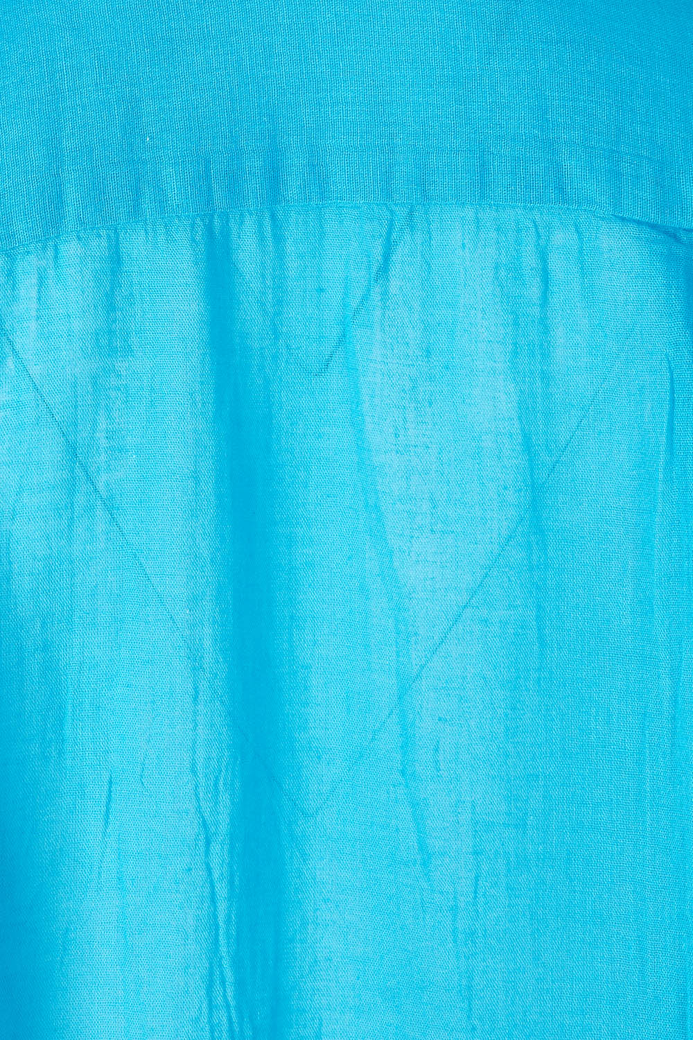 Product shot of the Resort Painters Shirt in colour Teal (Blue), detail